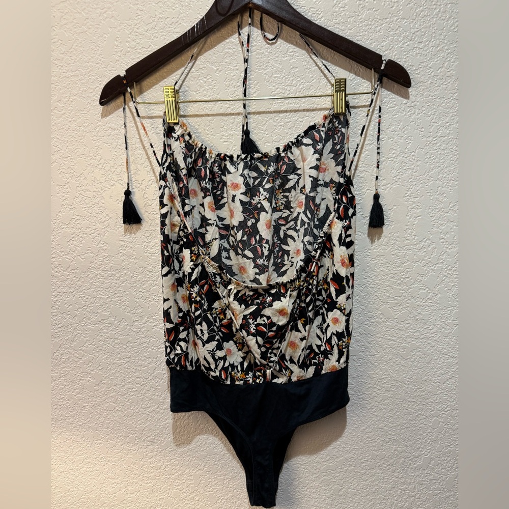 Free People Liza Floral Bodysuit Size M - Picture 6 of 6